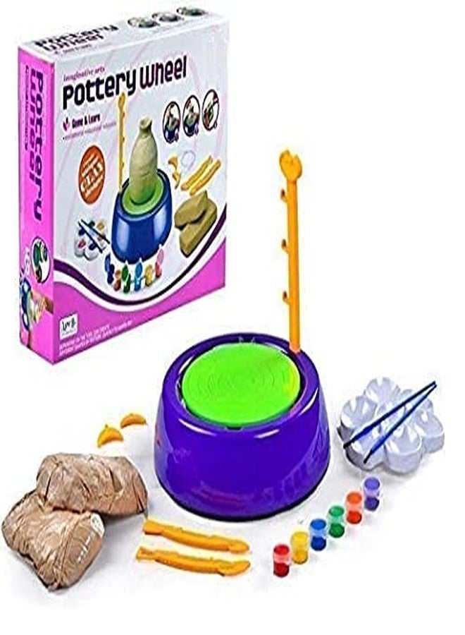 Plutofit® Art Pottery Wheel Set for Kids | Pottery Wheel for Kids with Clay | Pottery Wheel Game | Pottery Set | Pottery Set for Kids- Multi - Image 4